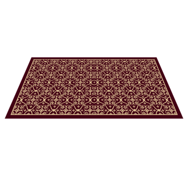 Chic Retro Motif vintage vinyl rug - TenStickers