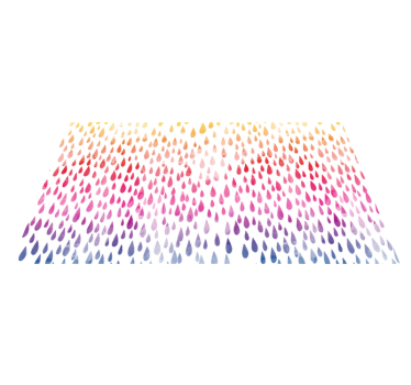 Colourful drops mosaic vinyl flooring - TenStickers