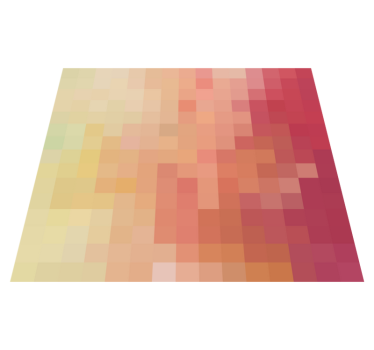 Multicolour squares mosaic vinyl flooring - TenStickers