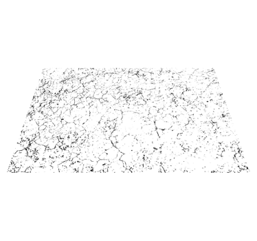 White broken concrete stone vinyl flooring - TenStickers