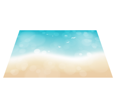 Beach effect nature vinyl carpet - TenStickers