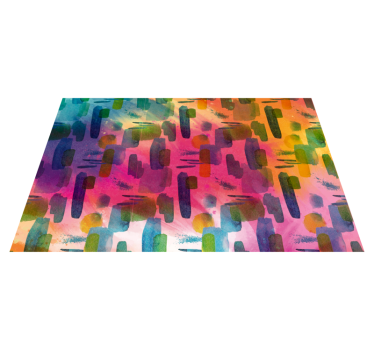 Abstract modern mosaic mosaic vinyl flooring - TenStickers