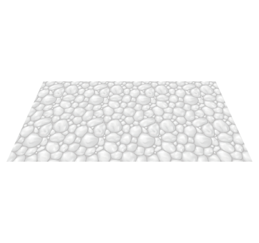 Sleek  Arrangement stone effect vinyl rug - TenStickers