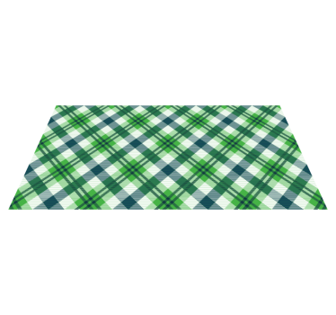 Green and Blue Scottish Tartan retro rug - TenStickers