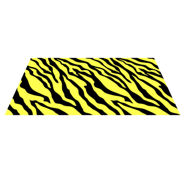 Yellow Zebra print carpet - TenStickers