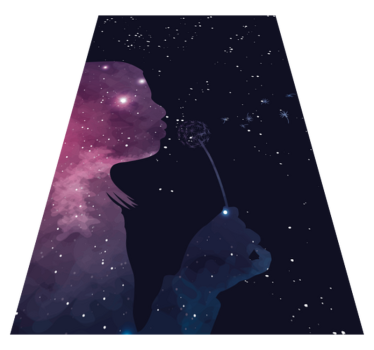 Universe girl teenage rugs for bedrooms - TenStickers