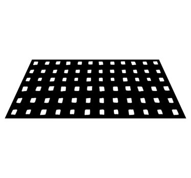 Black and white squares geometric carpets - TenStickers