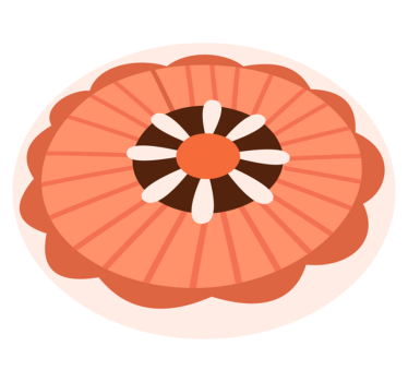 Floral round Nordic style geometric carpets - TenStickers