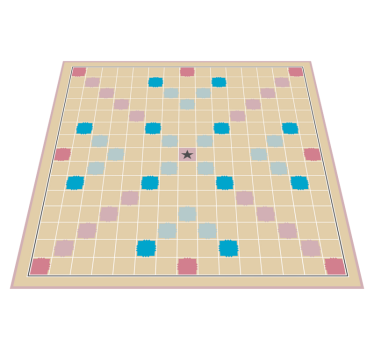 Nice Scrabble board game vinyl rug - TenStickers