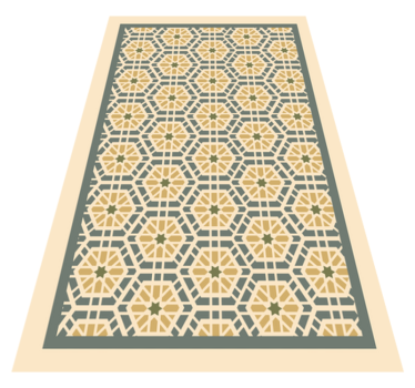MOSAIC A AREA RUG mosaic vinyl flooring - TenStickers