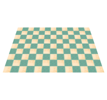 CHECKERED PAST AREA RUG mosaic vinyl flooring - TenStickers
