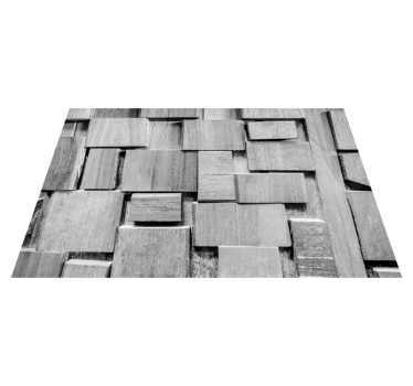Wooden plank dark 3d texture wood effect vinyl flooring - TenStickers