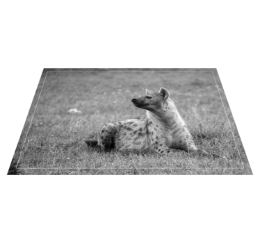 Animal cute hyena animal vinyl rug - TenStickers