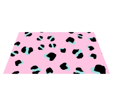 Pink leopard print carpet - TenStickers