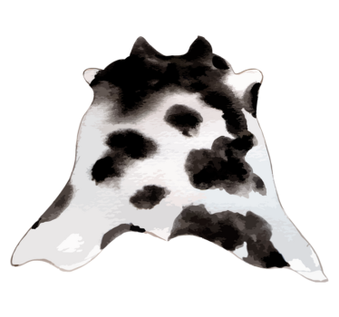 Western cow animal print carpet - TenStickers