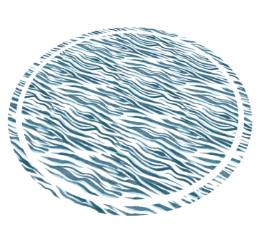 Stylish Zebra Wave animal print vinyl rug - TenStickers