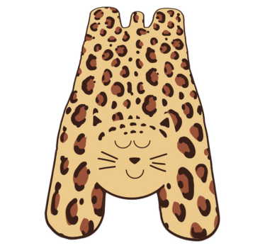 Kids Cheetah  animal print carpet - TenStickers