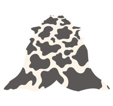 Cow Shape  animal print carpet - TenStickers