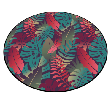 Circular flower exotic bedroom carpet - TenStickers