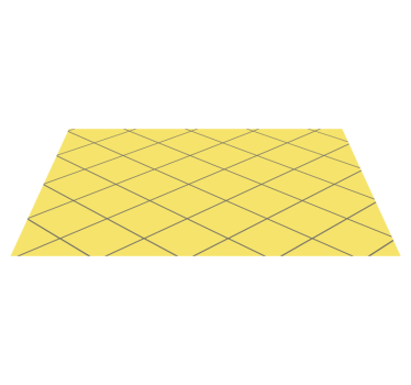 Yellow diamonds living room vinyl rug - TenStickers