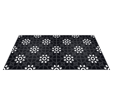 Beaumont flower tile effect tile mat - TenStickers