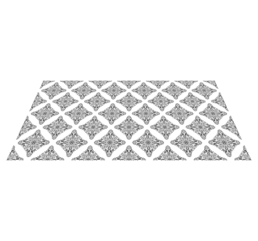 Light grey tile effect Amalfi vinyl rug - TenStickers