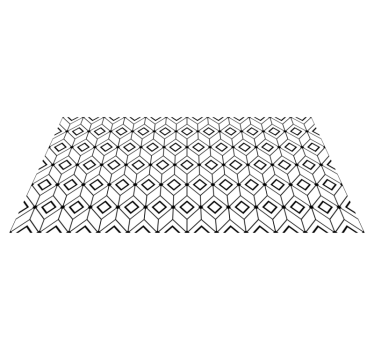 Athens geometrical tile effect vinyl rug - TenStickers