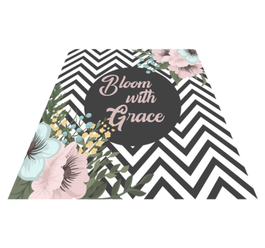 Bloom with grace bespoke rugs - TenStickers