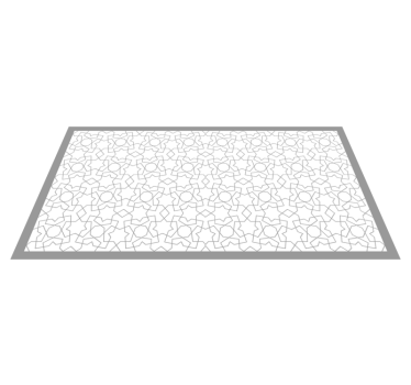 White Grey Stars  tile mat - TenStickers