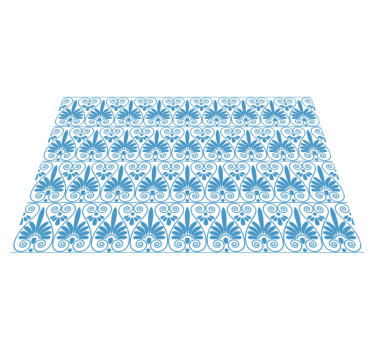 Greek style tile effect vinyl rug - TenStickers
