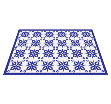 Minimalistic Greek shapes tile mat - TenStickers