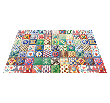 Green Mexican tile mat - TenStickers