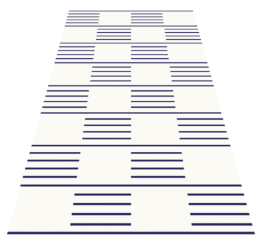 Nordic style white and blue navy nordic style rugs - TenStickers