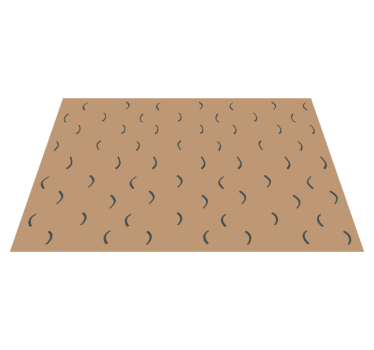 Nordic style sandy waves vinyl rugs - TenStickers