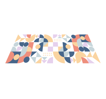 70's circle forms geometric carpets - TenStickers