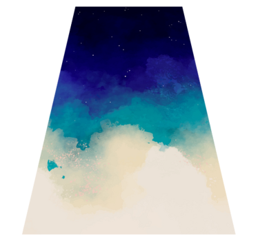 Oceanic colours marble vinyl rug - TenStickers