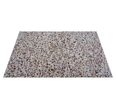 Terrazzo gray colour texture vinyl rug - TenStickers