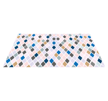 Sober blue nordic rhombesus nordic style rugs - TenStickers