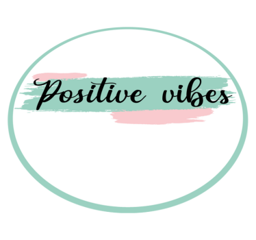Positive vibes bespoke vinyl rug - TenStickers