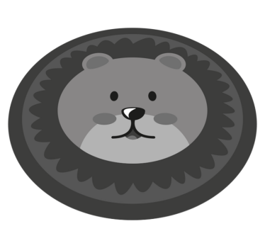 Nordic gray lyon baby mat - TenStickers