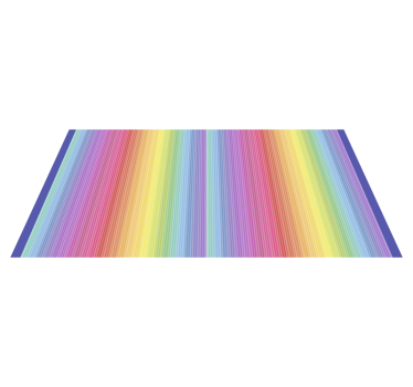 Thin rainbow stripes rug - TenStickers