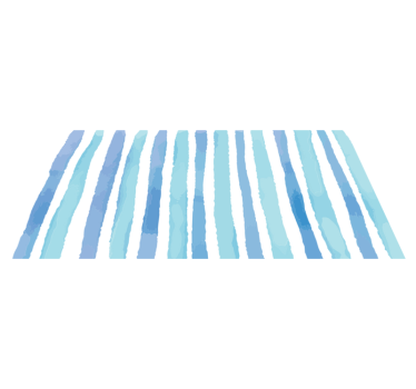 Striped blue tones stripes rug - TenStickers