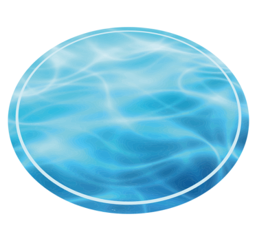 Blue deep water sea abstract nature carpet - TenStickers
