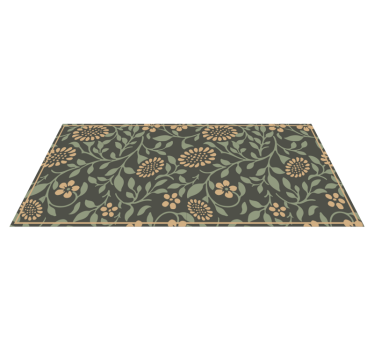 Vintage sunflowers flower rug - TenStickers
