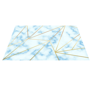 light blue marble effect bathroom vinyl flooring - TenStickers