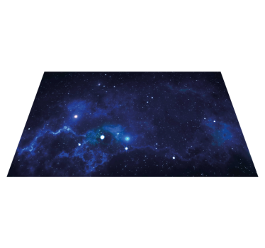 Bright stars with blue space living room carpet - TenStickers