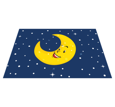 Gold star design star carpet - TenStickers