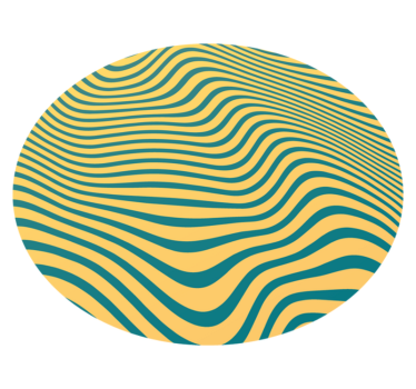Twisted stripes  retro rug - TenStickers
