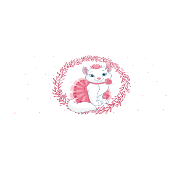white princess cat bedroom carpet - TenStickers