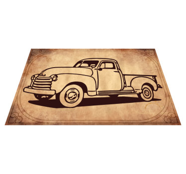 Classic American Pick up truck living room carpet - TenStickers